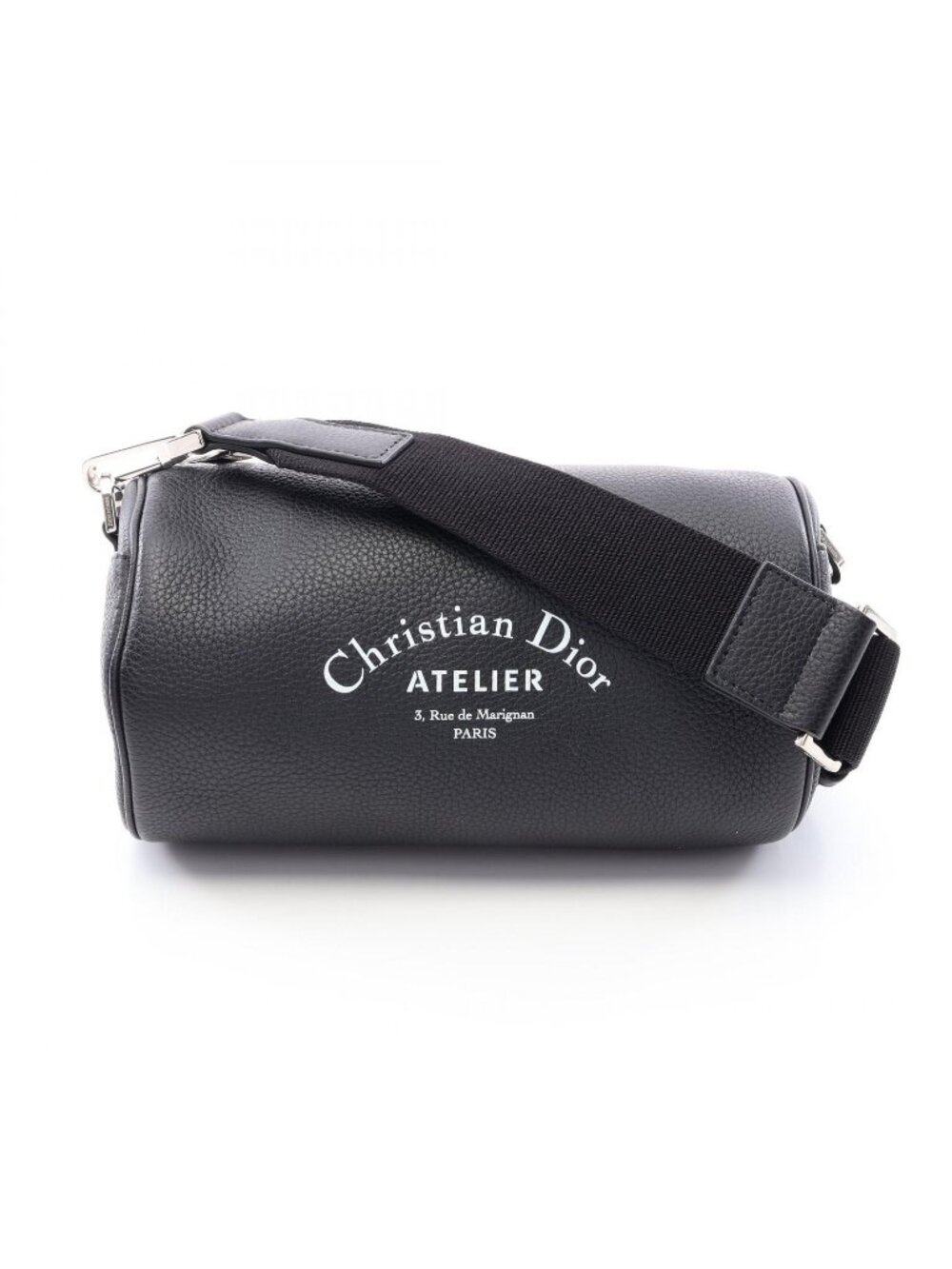 Dior Homme Shoulder Bag Atelier Roller Black Leather